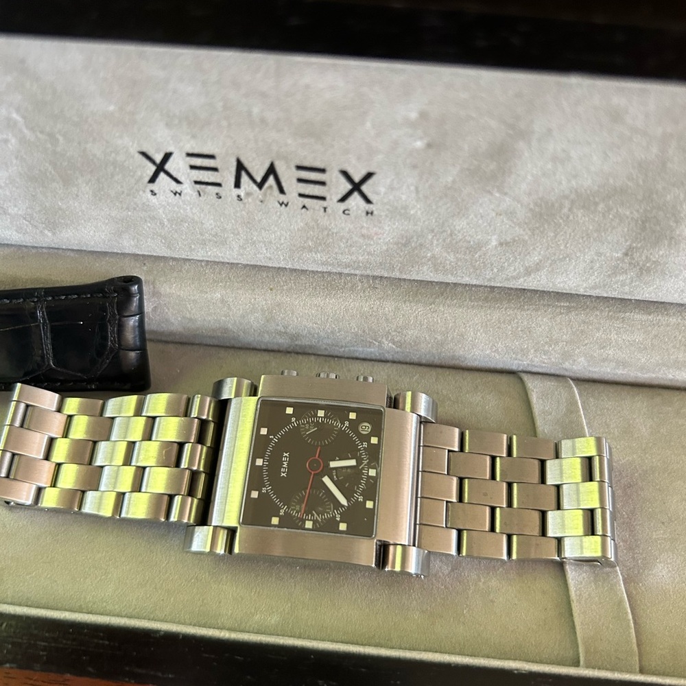 Xemex watch.  Excellent condition.  Comes with leather or metal bands.